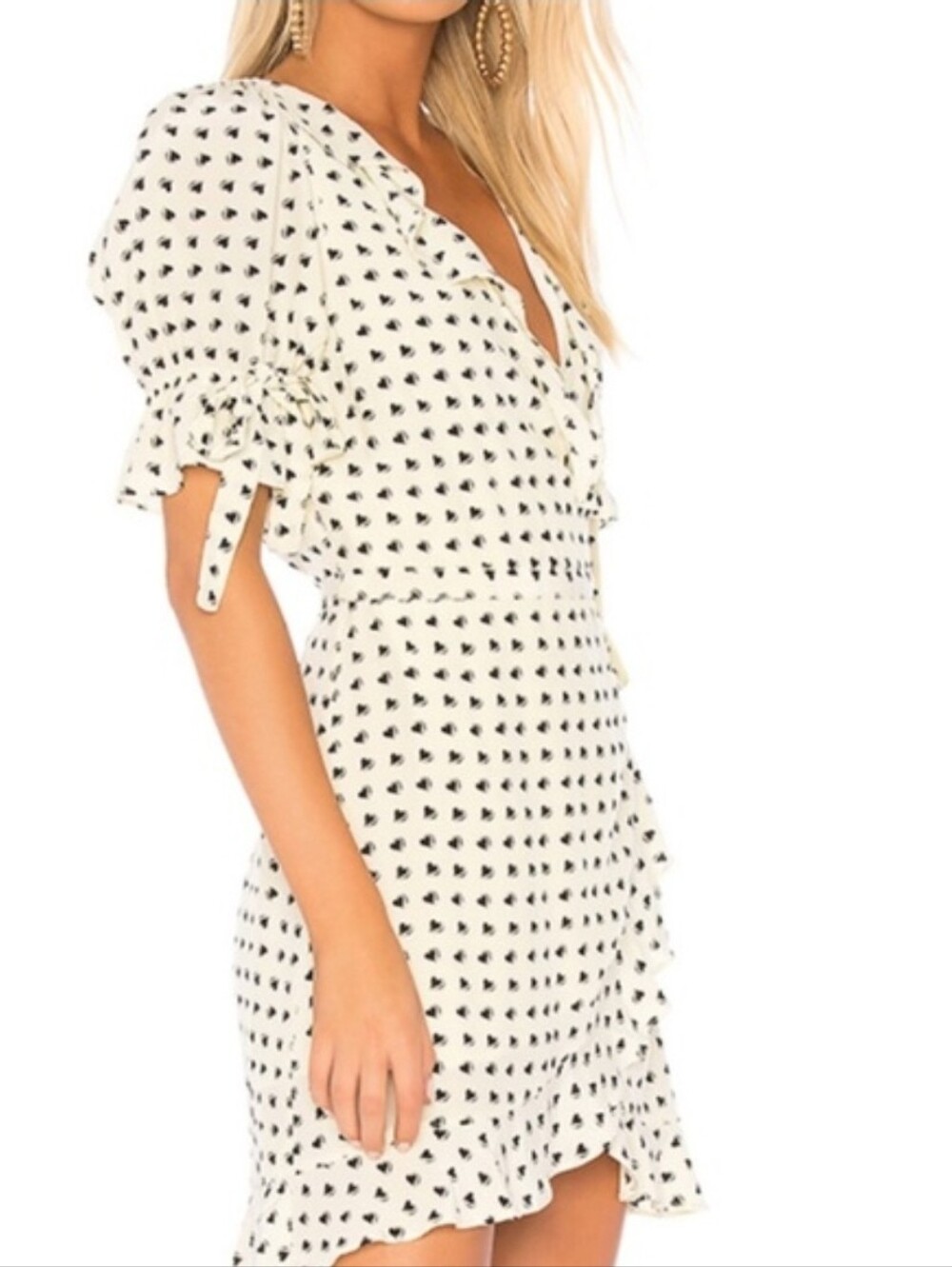 NWT FOR LOVE & LEMONS X REVOLVE Sweetheart Wrap Mini Dress - Small